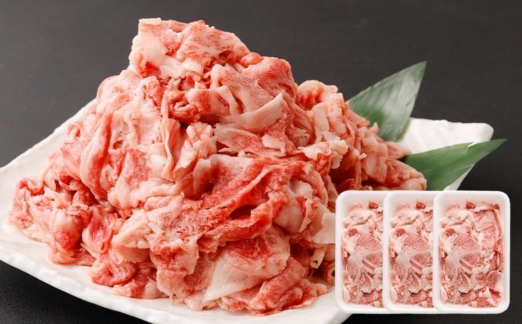 大阪産 和牛 なにわ黒牛 切り落とし 750g （250g×3パック）｜ ブランド 冷凍 国産 牛肉 小分け  牛丼 ギフト しゃぶしゃぶ すき焼き 贈答 贈答用 お中元 お歳暮【価格改定：2025/12/31受付分まで】