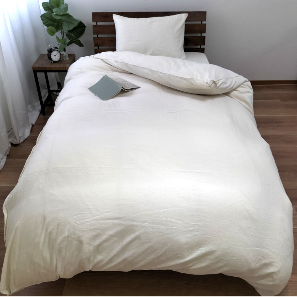 2重ガーゼ掛け布団カバー 無漂白キナリタイプ【シングルサイズ】（150×210cm） シングル 掛け布団カバー かけ布団カバー 掛け布団 かけ布団 寝具 カバー キナリ 生成り オーガニックコットン 綿 日本製 大阪府 阪南市