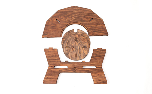 THE BARA +BARAの七輪囲いDodecagonアウトドアテーブル　カラー:ライトオーク【1326265】