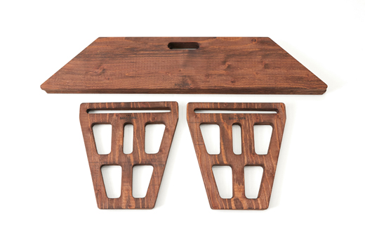 THE BARA+BARAの囲炉裏アウトドアテーブル Square　カラー:ライトオーク【1326204】