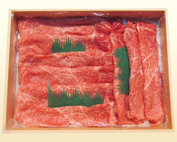 No.200 黒毛和牛　すき焼用肉　計約375g ／ 牛肉 すきやき 赤身 もも肉 大阪府 特産品