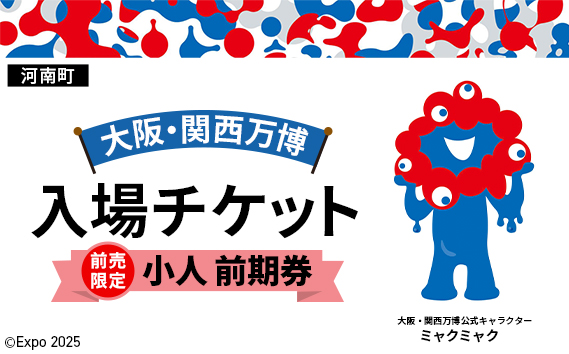 No.376 【前売限定】2025年日本国際博覧会入場チケット 前期券（小人）【河南町返礼品】