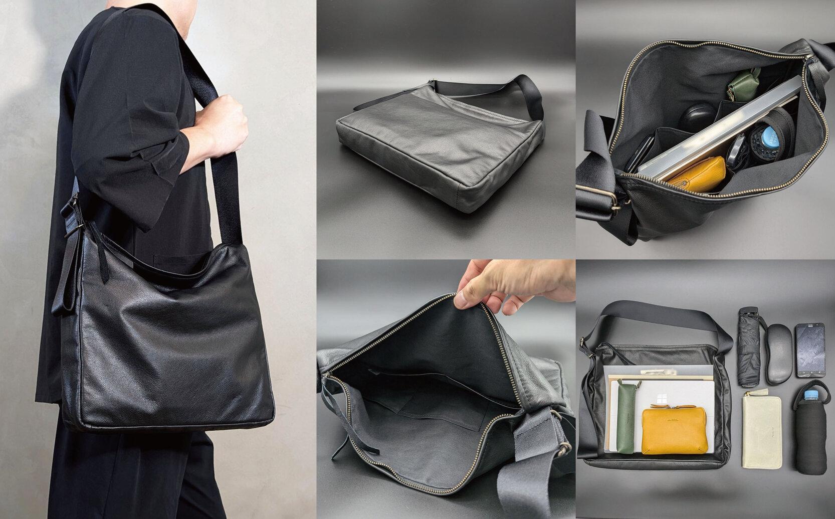 【-LESS PREVAIL】Revive／ワイドストラップショルダー（ブラック）　PSTB-6004