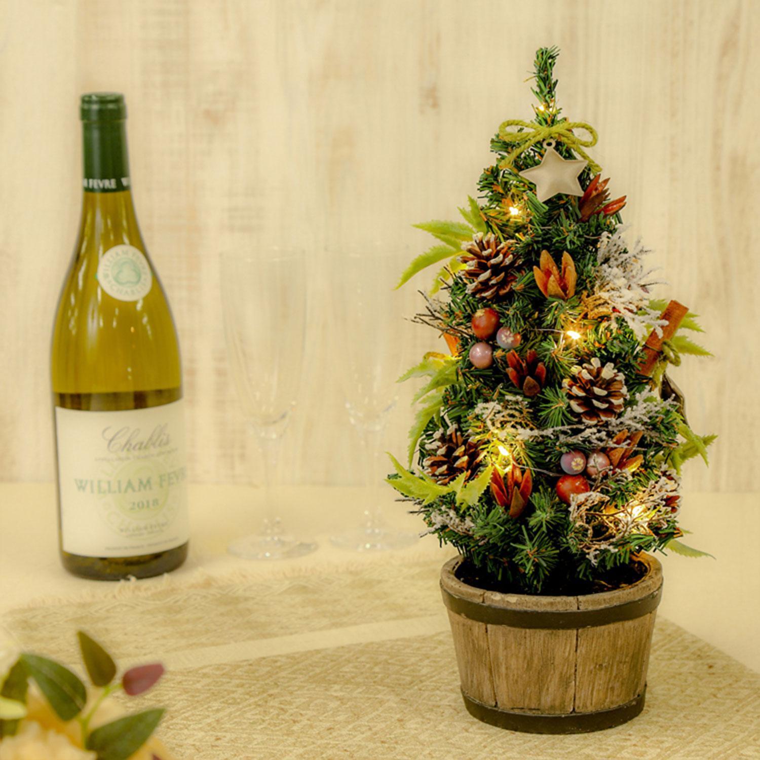 LEDããã¯ãªã¹ãã¹ããªãŒ 33cm ãã©ãŠã³