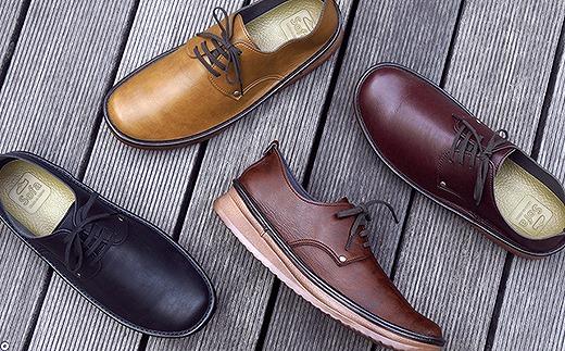 【神戸セレクション認定】元オリンピックマラソン選手愛用！ 職人の手作り やわらかメンズシューズ WWING 紳士靴【ヴィンテージキャメル／27.0cm】