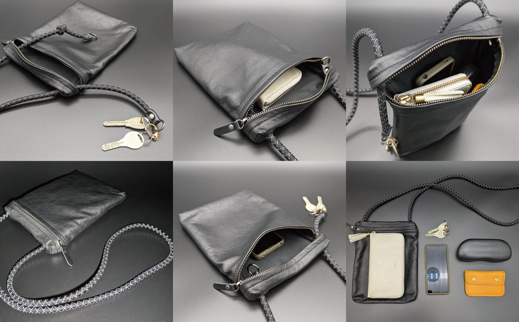 【-LESS PREVAIL】Revive／キーリングスライドミニショルダー（ブラック）　PSTB-6000