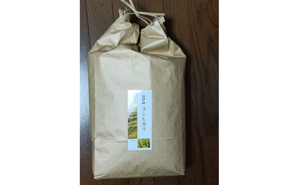 神戸市産　生産農家の「コシヒカリ」（玄米10キロ）【2025年産】