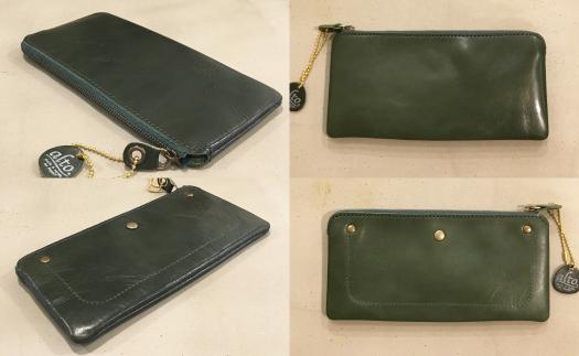 【alto.】薄マチ長財布　AMSW-0052（グリーン）