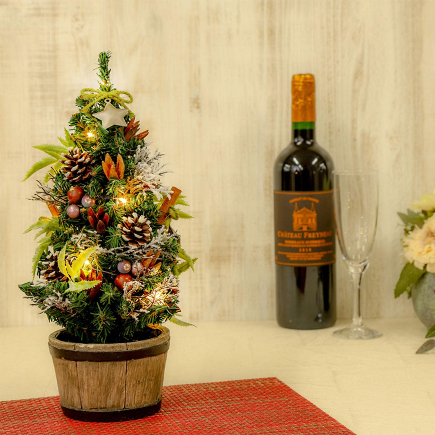 LEDããã¯ãªã¹ãã¹ããªãŒ 33cm ãã©ãŠã³