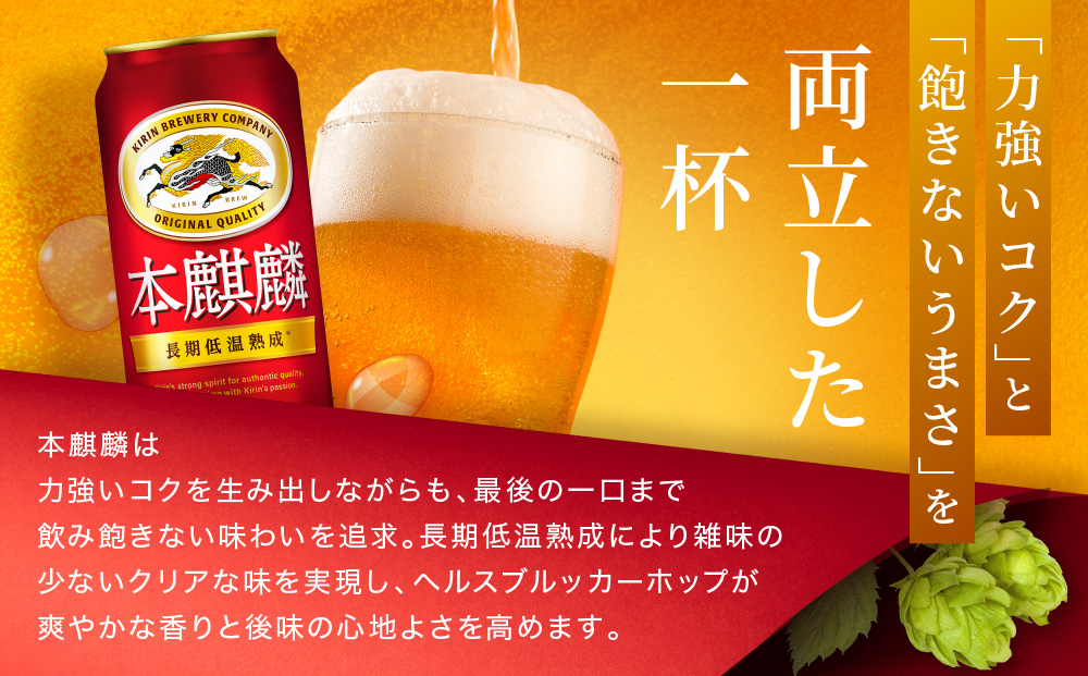 キリン 本麒麟500mL缶　1ケース（24本×1）　神戸工場