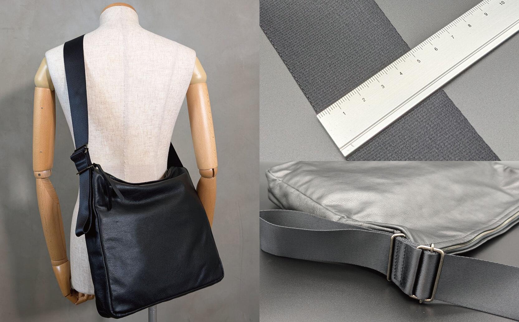 【-LESS PREVAIL】Revive／ワイドストラップショルダー（ブラック）　PSTB-6004