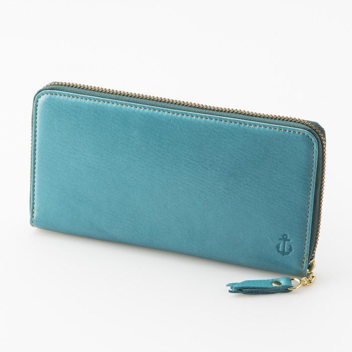 Moist　長財布（ラウンドタイプ）／ブルー