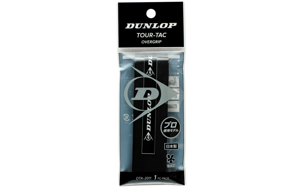 ダンロップ　テニス　グリップ　TOUR-TAC　5枚セット　＜カラー：ブラック＞