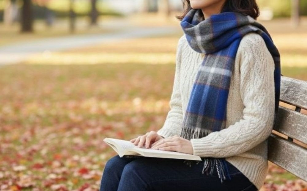 【神戸タータン】カシミヤマフラー