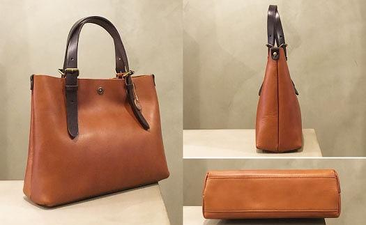 【alto.】一枚革トートバッグ（Ｓ） AMSB-1002（ブラウン）