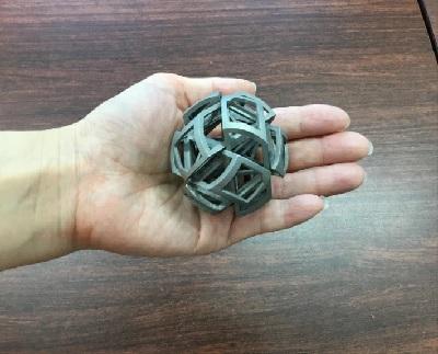 金属3Dプリンター製　立体メタルパズル