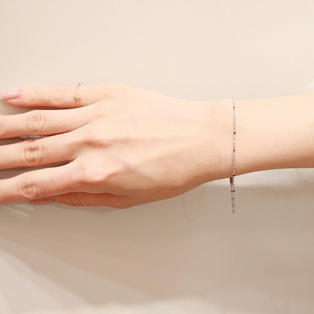 ルミネブルーグラデーションブレスレット【Pt850】