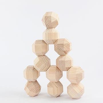 桧のおもちゃ　アイコニー　26面ストレージゲーム IKONIH　26 Sided Storage Game