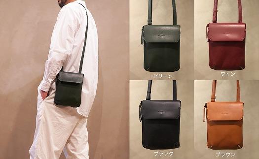 【alto.】縦型スマートショルダーバッグ AMSB-1030（ワイン）