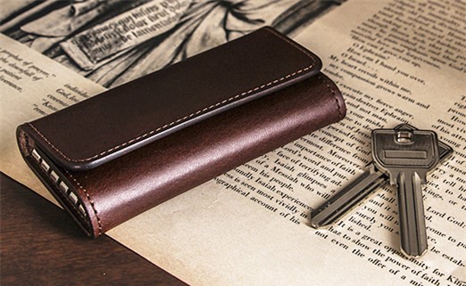 名入れ無料 Lemmaのキーケース（タン）