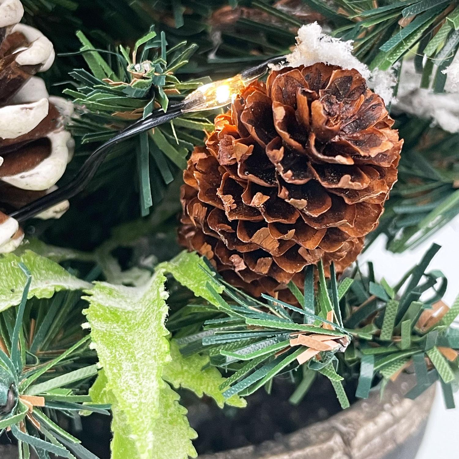 LEDããã¯ãªã¹ãã¹ããªãŒ 33cm ãã©ãŠã³