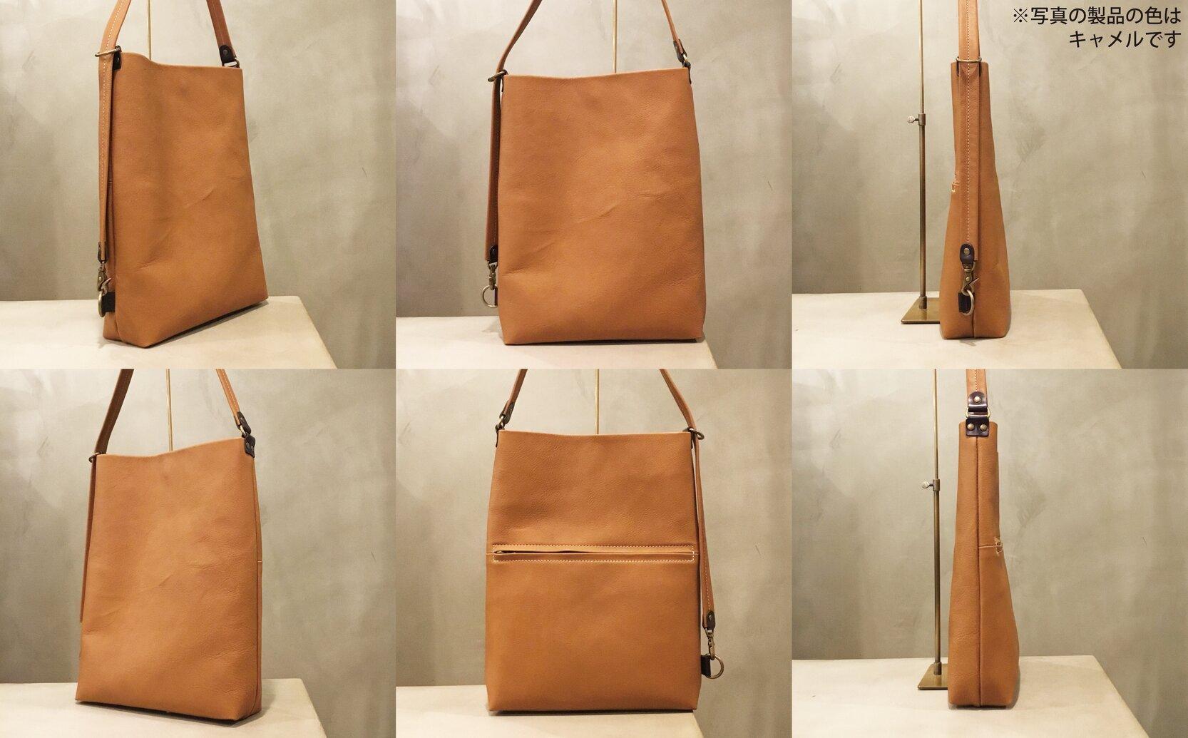 【alto.】Hシボプレス　縦型3wayトートショルダー　AKEB-3009（ブラック）