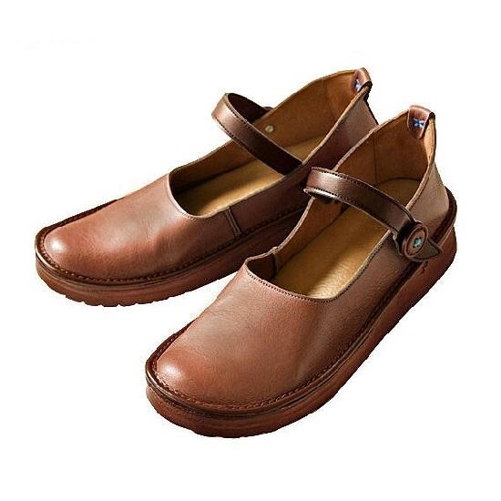 【グッドデザイン賞受賞】手を使わずに脱ぎ履きできる！ 職人手作り ストラップシューズ KAYAK カヤック 靴 レディース【オールドローズ／23.0cm】