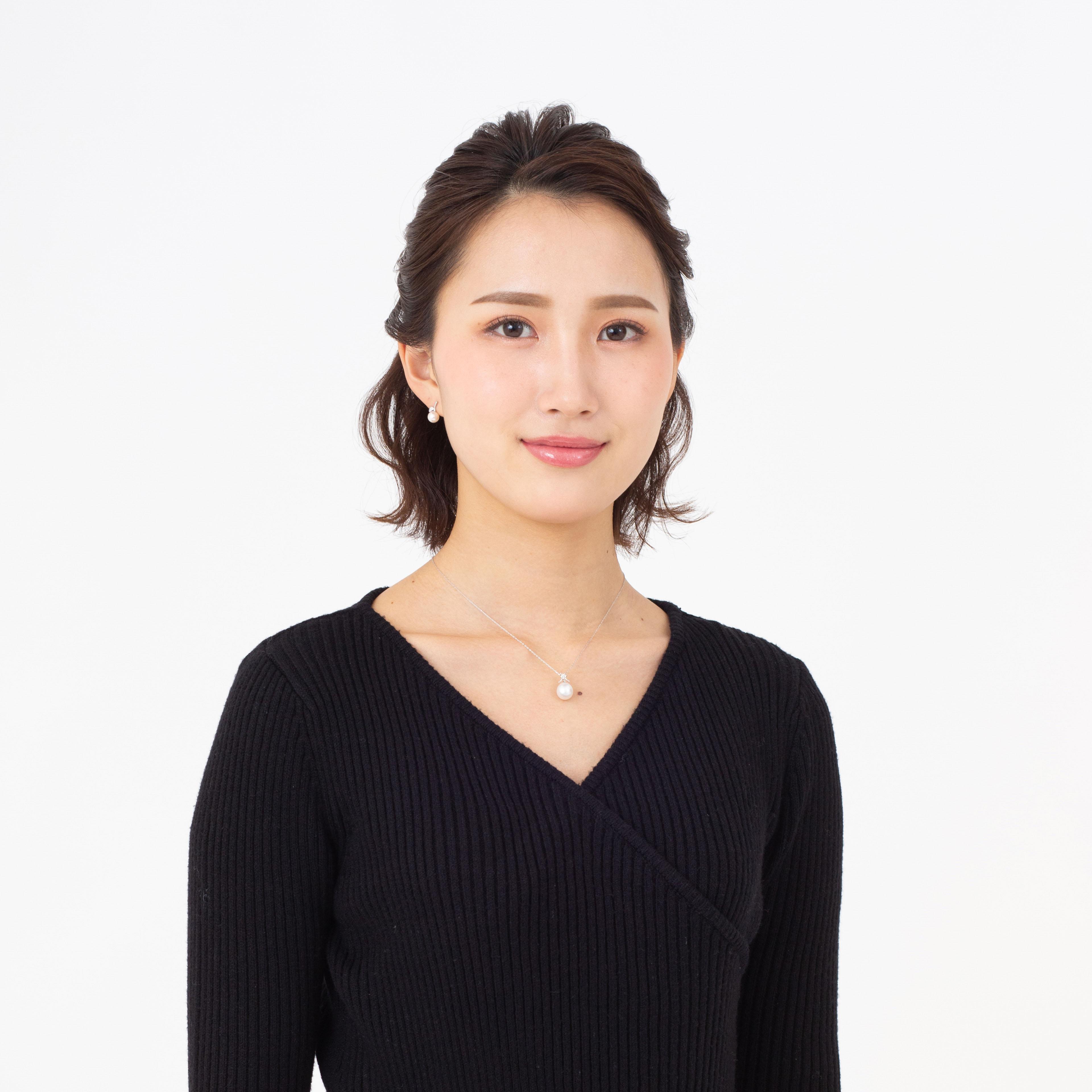 【久遠】シロチョウパール（南洋 白蝶真珠） 10mm ショートオーバル ダイヤモンド ペンダントトップ K18 ホワイトゴールド