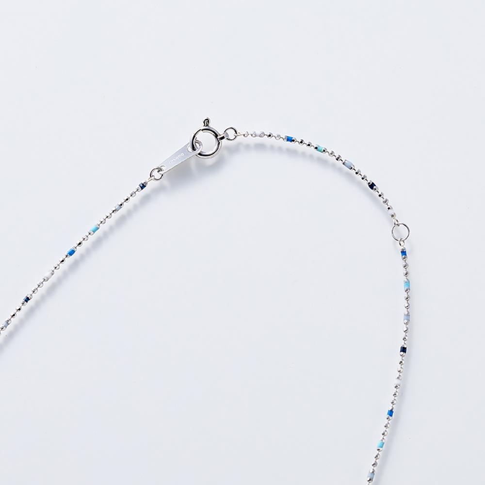 ルミネブルーグラデーションネックレス【Pt850】