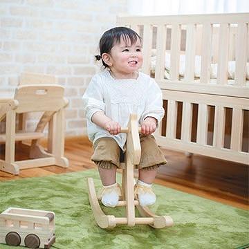 桧のおもちゃ　アイコニー　木馬 IKONIH　Rocking　horse