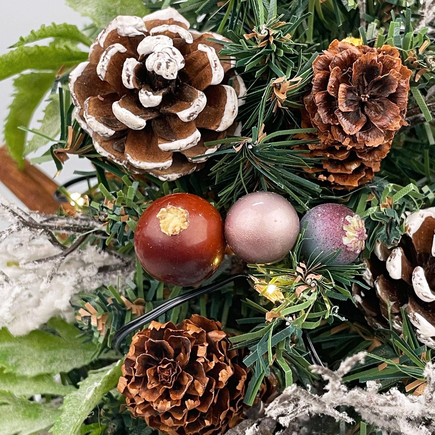 LEDããã¯ãªã¹ãã¹ããªãŒ 33cm ãã©ãŠã³