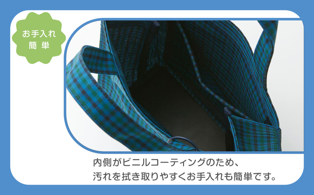 トートバッグS（青系ファミリアチェック）【2026年4月下旬以降順次お届け予定】