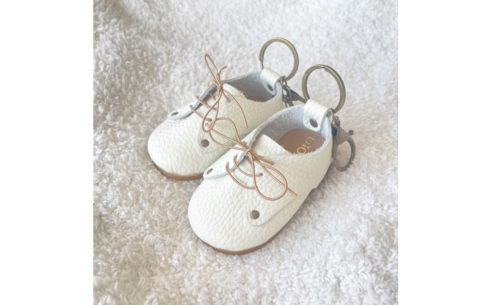 神戸の靴作り体験（新生児用ファーストシューズキーホルダー）　＊1足プラン/2名