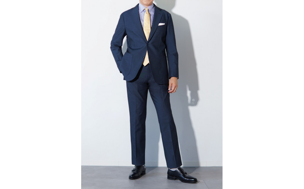 【B-THREE MEN/ビースリーメン】上品なのにラクチン メンズストレートパンツ(550087)