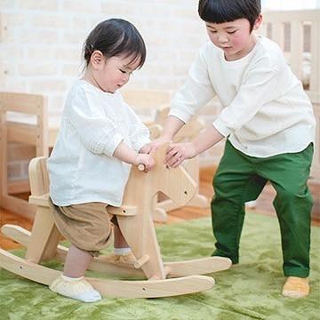 桧のおもちゃ　アイコニー　木馬 IKONIH　Rocking　horse