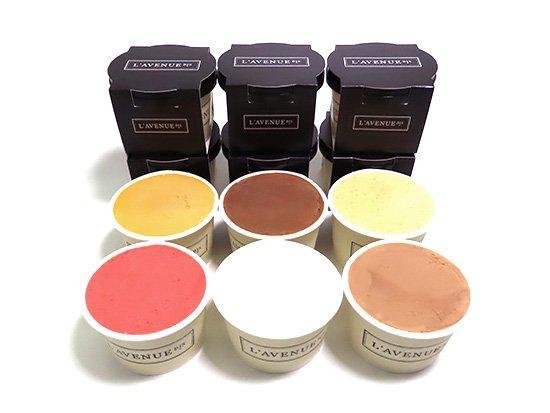 【着日指定必須】L’AVENUE（ ラヴニュー ）グラス エ ソルベ 〈アイスクリーム＆シャーベット 12個入り〉GLACE ET SORBET 12PIECE