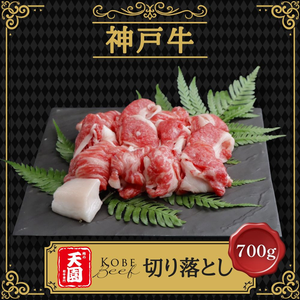 【ふるさと納税】【肉の天園】神戸牛 切り落とし 700g SI06