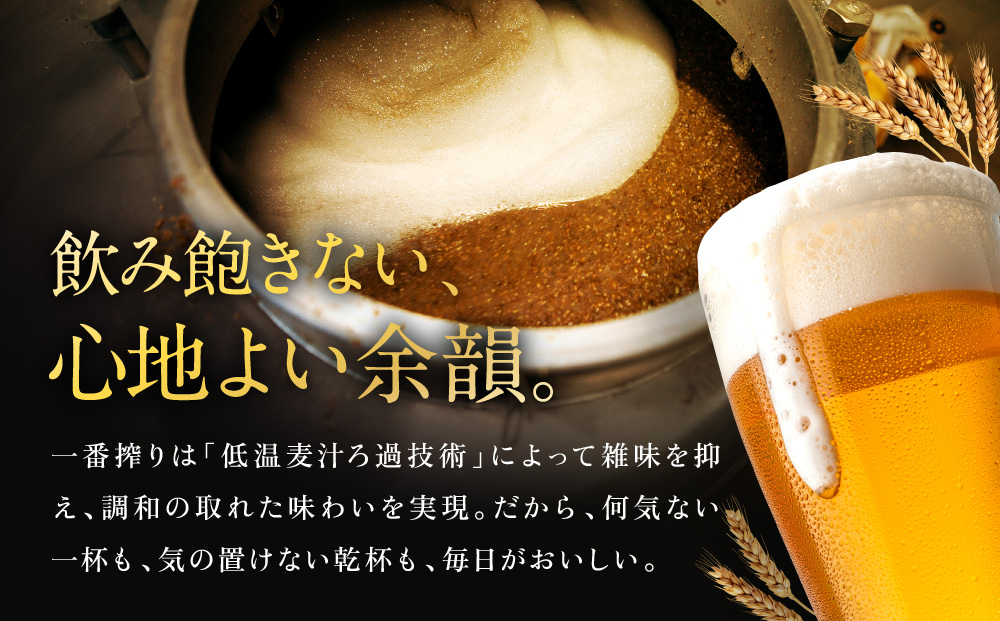 【定期便　3ヶ月間　毎月1ケース】キリン神戸工場産　一番搾り生ビール 500ml×24本 神戸市 お酒 ビール ギフト