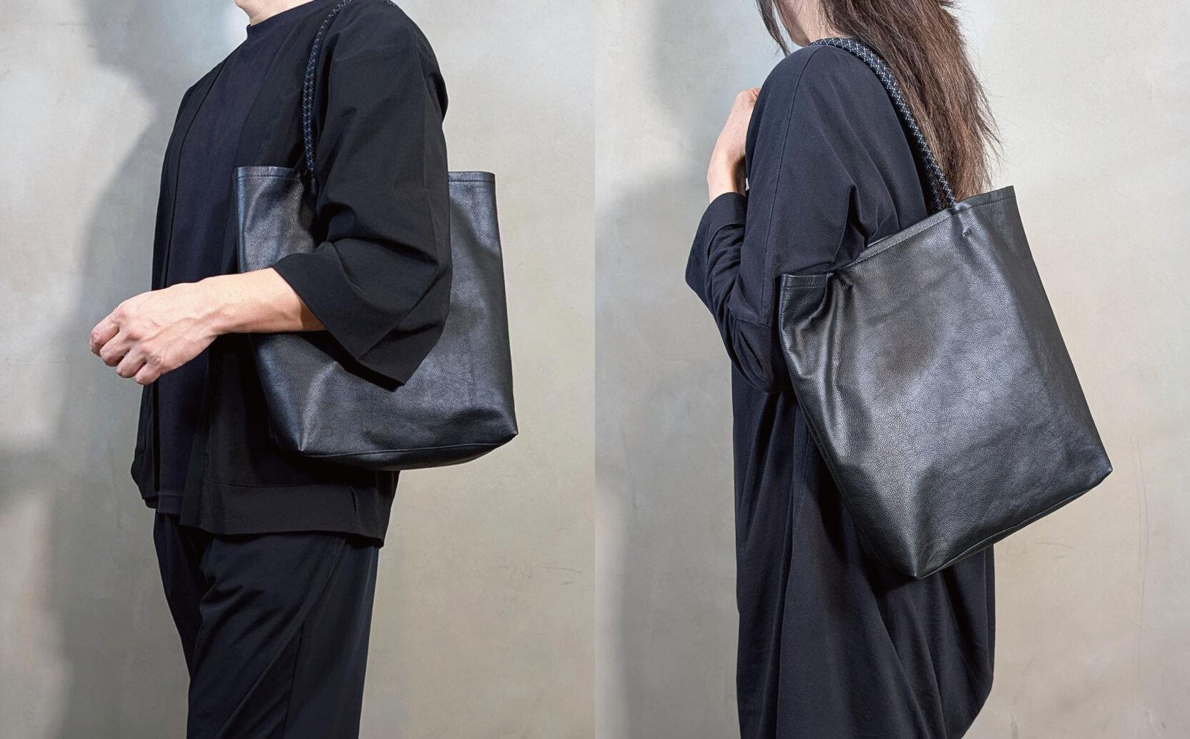 【-LESS PREVAIL】Revive／クッションコードトート　Ｍ（ブラック）　PSTB-6001