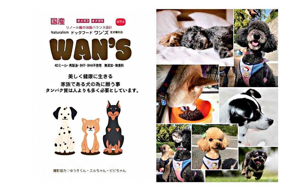 神戸生まれの 新鮮な無添加 ドライドッグフード 『EM-WANS』2.0KG 3個セット