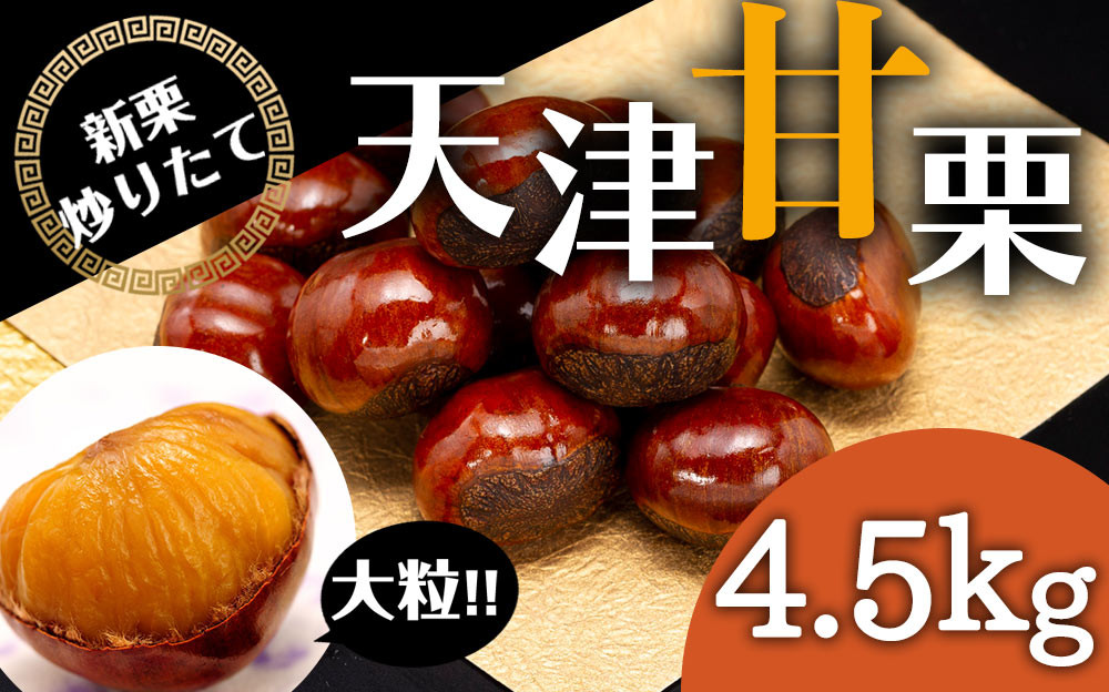 無添加 大粒天津甘栗 4.5kg 【沖縄県・離島配送不可】