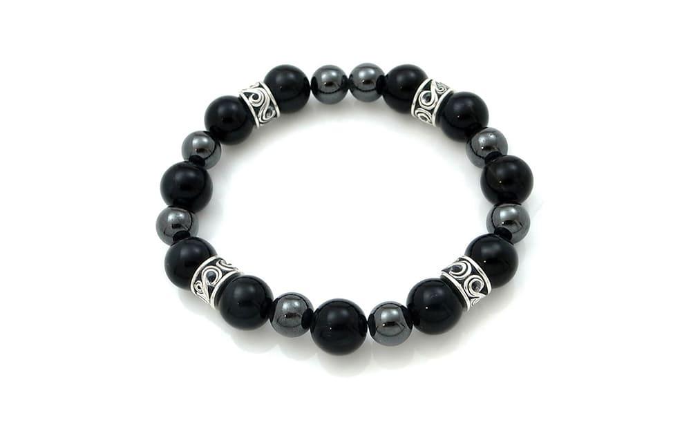 パワーストーン×シルバーブレス Mサイズ 天然石 DJ-014　　