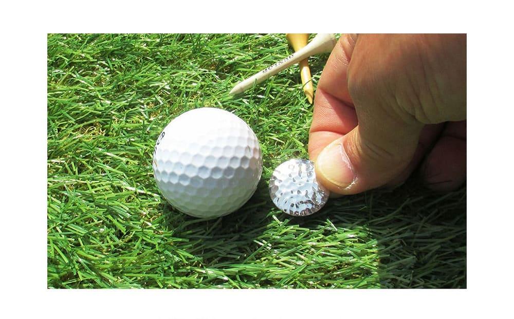 銀製　ゴルフマーカー  マグネット付き キュービックジルコニア MS-054