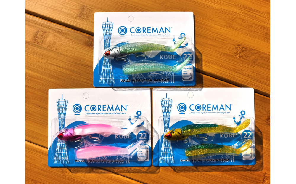 コアマン VJ-22バイブレーションジグヘッド KOBEスペシャルパッケージ 3個セット