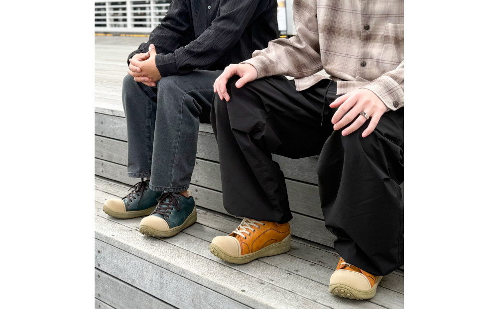 メンズポルカ｜ポルカ｜ネイビー  LL【44】(27.5cm) メンズ スニーカー 幅広 甲高 外反母趾 ゆったり 3E 大人気 厚底 靴