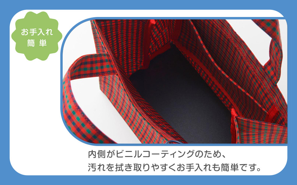 トートバッグS（赤系ファミリアチェック）【2026年5月下旬以降順次お届け予定】
