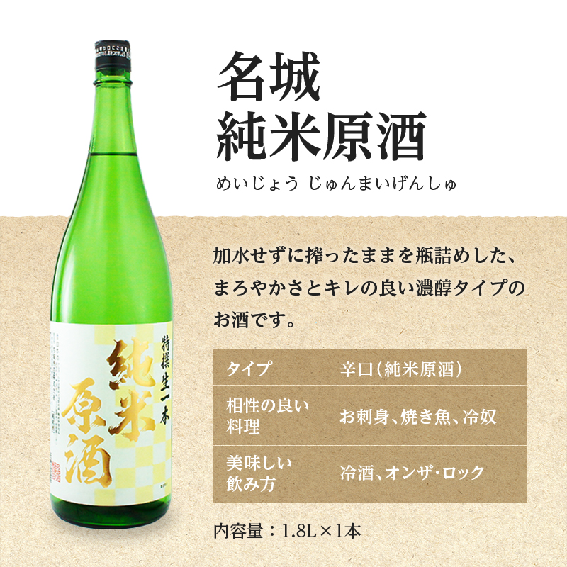 日本酒 全国燗酒コンテスト2021金賞 飲み比べセット 1.8L×2本 蔵出し純米 セット 名城酒造 純米原酒 純米酒 飲み比べ お酒 酒 アルコール 兵庫県