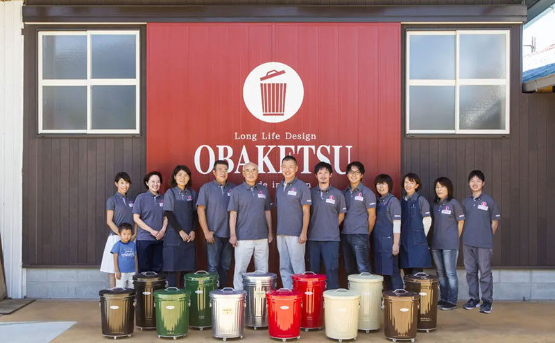 オバケツ60L シルバー バケツ おしゃれ 日本製 ごみ箱 リビング キッチン 園芸