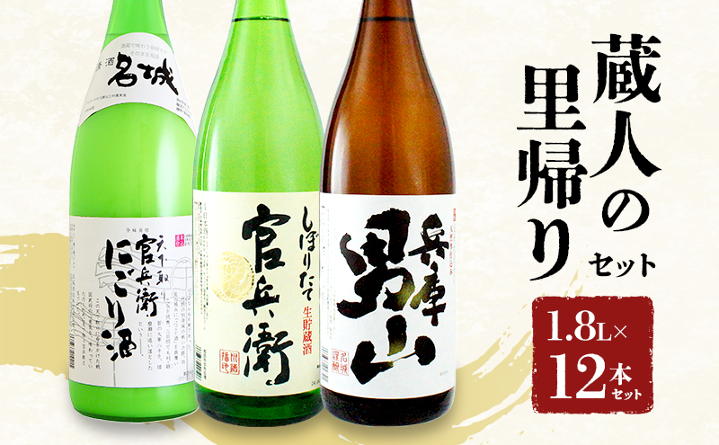 蔵人の里帰りセット1.8L×12本