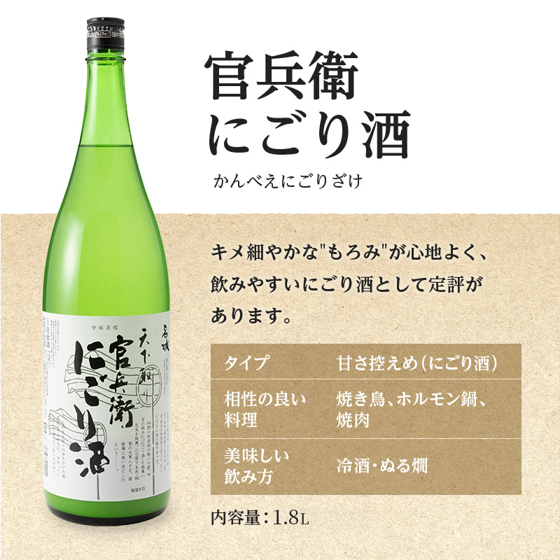 官兵衛にごり酒1.8L×6本